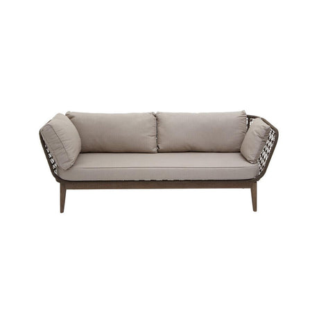 Opus Three Seat Bronze and Charcoal Sofa