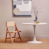 Cebu Natural Rattan and Beechwood Folding Chair