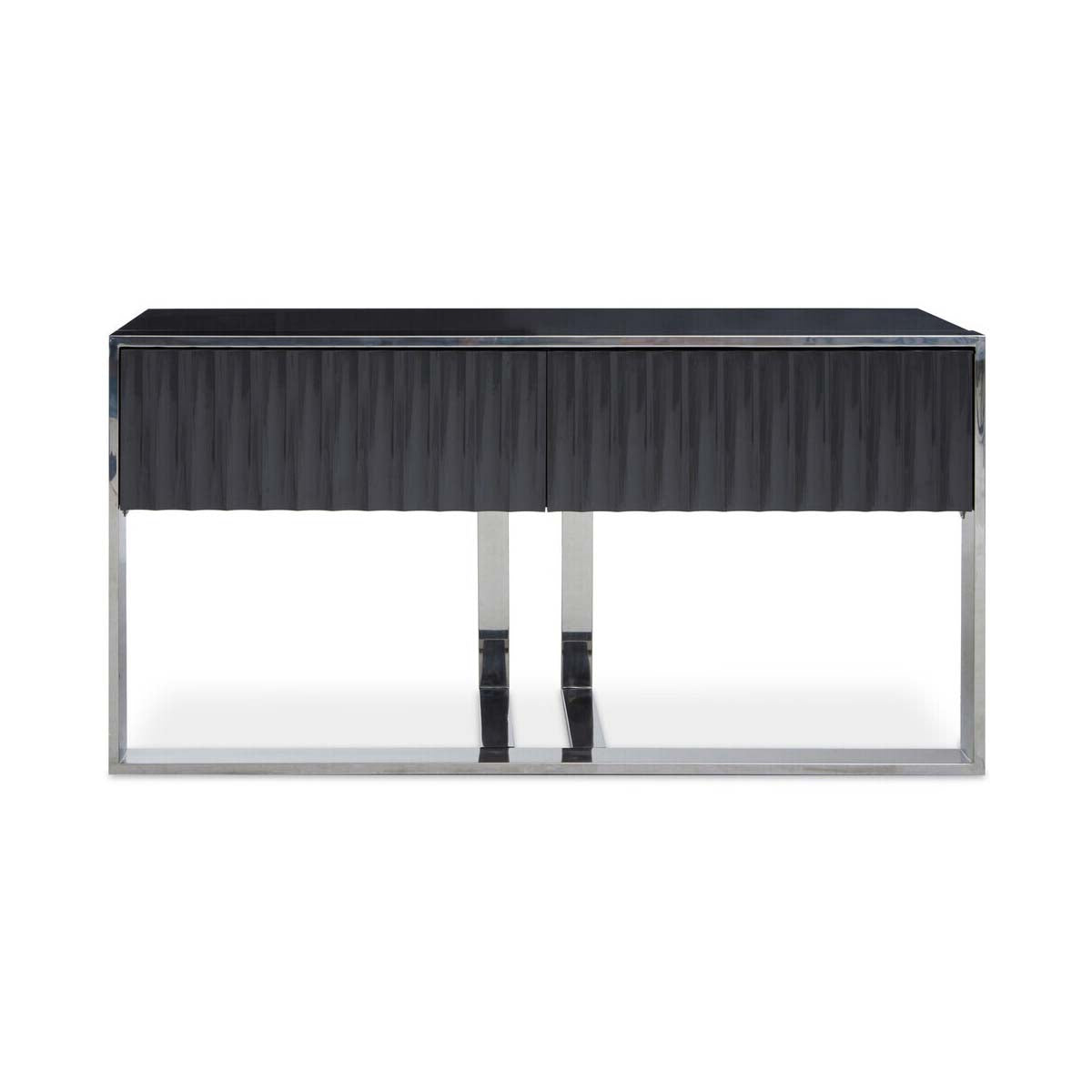 Genoa Grey Hi Gloss Finish Console Table