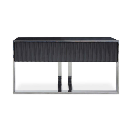 Genoa Grey Hi Gloss Finish Console Table