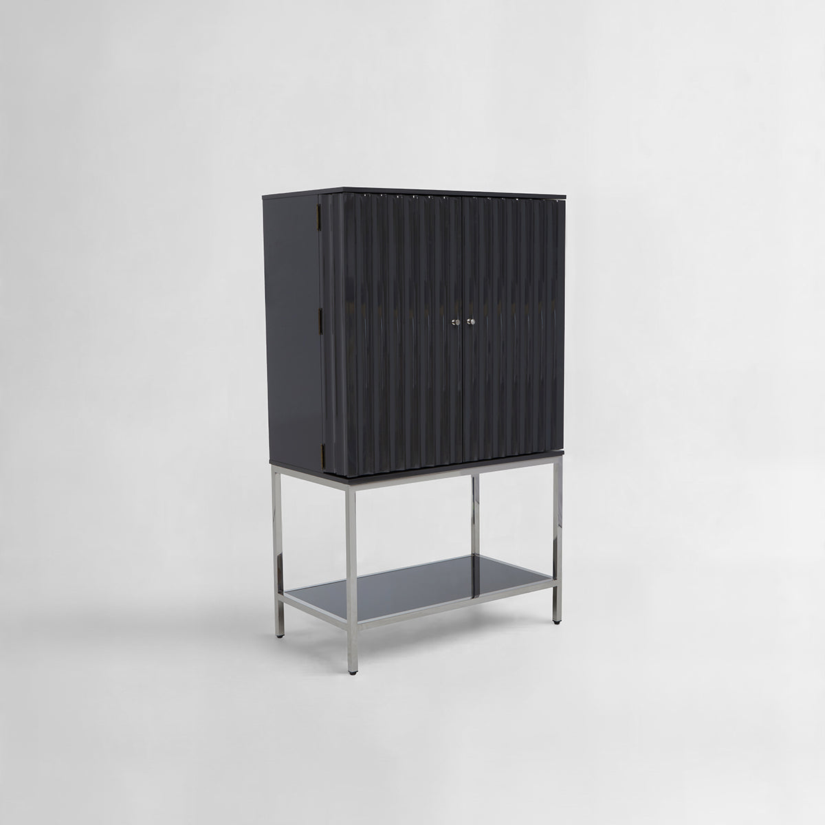 Genoa Grey Hi Gloss Cabinet