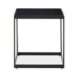 Genoa Matte Black End Table