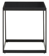 Genoa Matte Black End Table