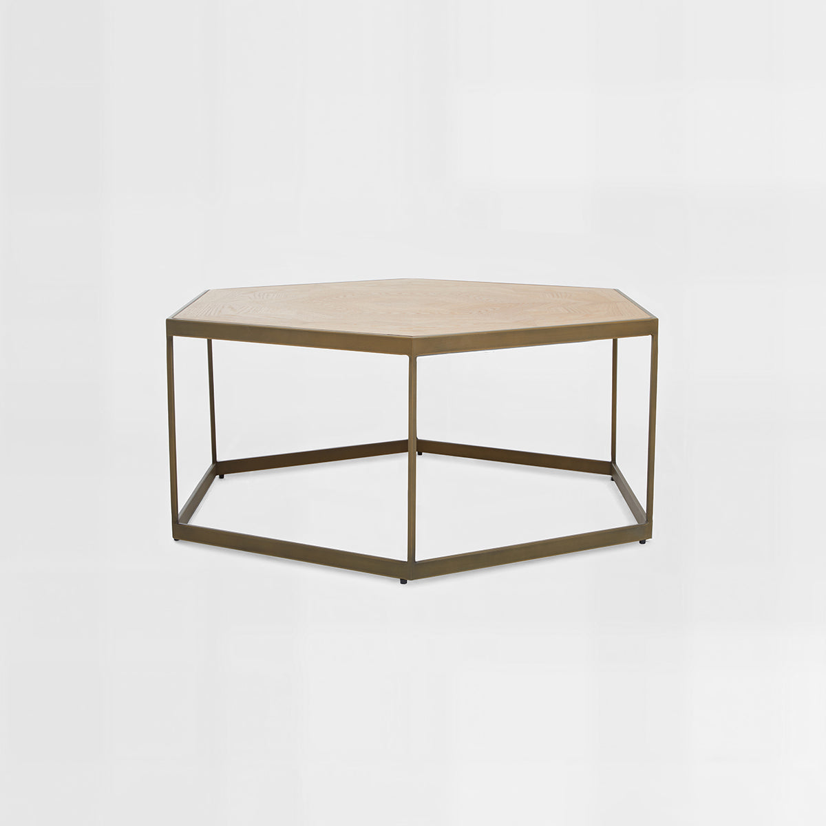 Grenoble Hexagonal Brown Coffee Table