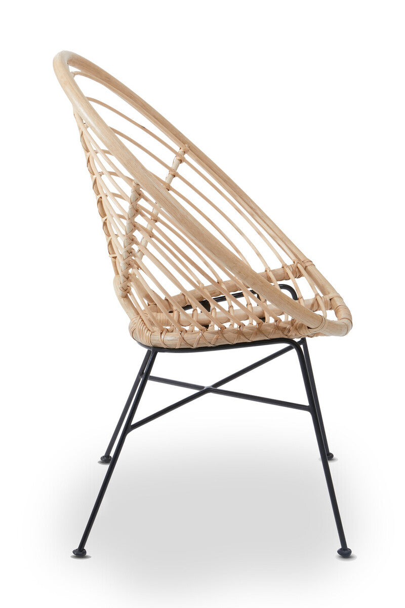 Java Natural Rattan Round Chair