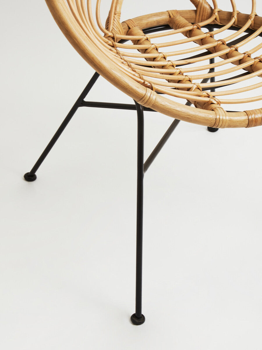 Java Natural Rattan Round Chair
