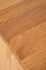 Lyon Rattan and Oak Three Drawer Wood Chest