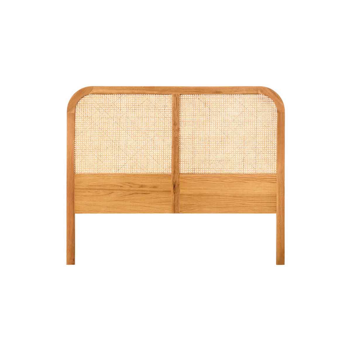 Lyon Natural Rattan And Oak Double Bed Headboard