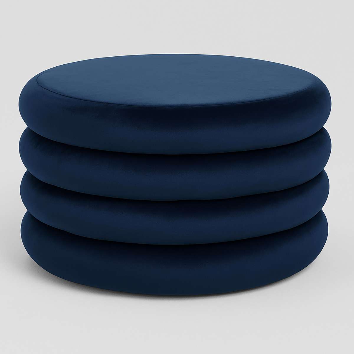 Hartford Midnight Blue Round Stool