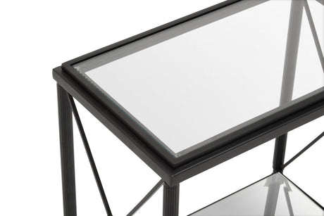 Axis Rectangular Black Finish Side Table