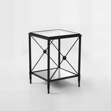 Axis Square Black Finish Side Table