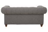 Stella Two Seat Grey Linen Sofa