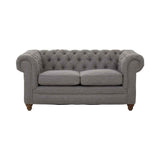 Stella Two Seat Grey Linen Sofa