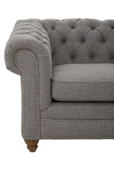 Stella Two Seat Grey Linen Sofa