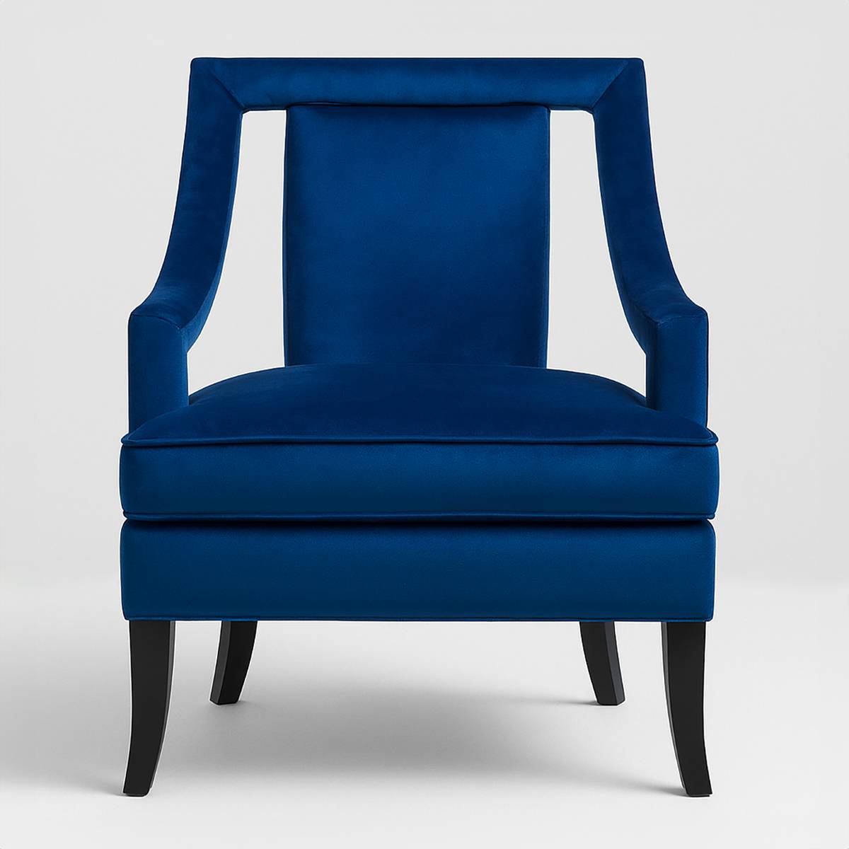 Faye Midnight Blue Velvet Chair