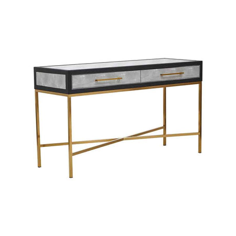 Cadiz Grey Shagreen Console Table