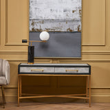 Cadiz Grey Shagreen Console Table