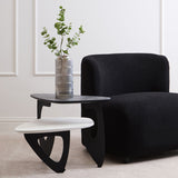 Imperia 2 Tier Small Asymmetrical Ceramic Coffee Table