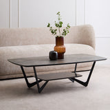 Imperia Grey Ceramic Marble Effect Coffee Table
