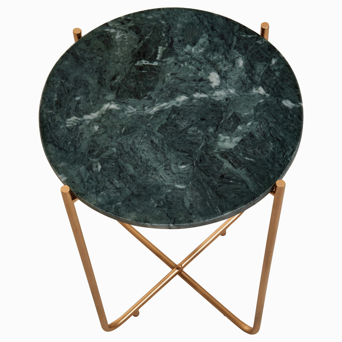 Mandoli Green Marble Side Table