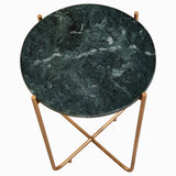 Mandoli Green Marble Side Table