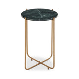 Mandoli Green Marble Side Table