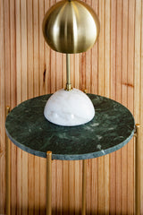 Mandoli Green Marble Side Table
