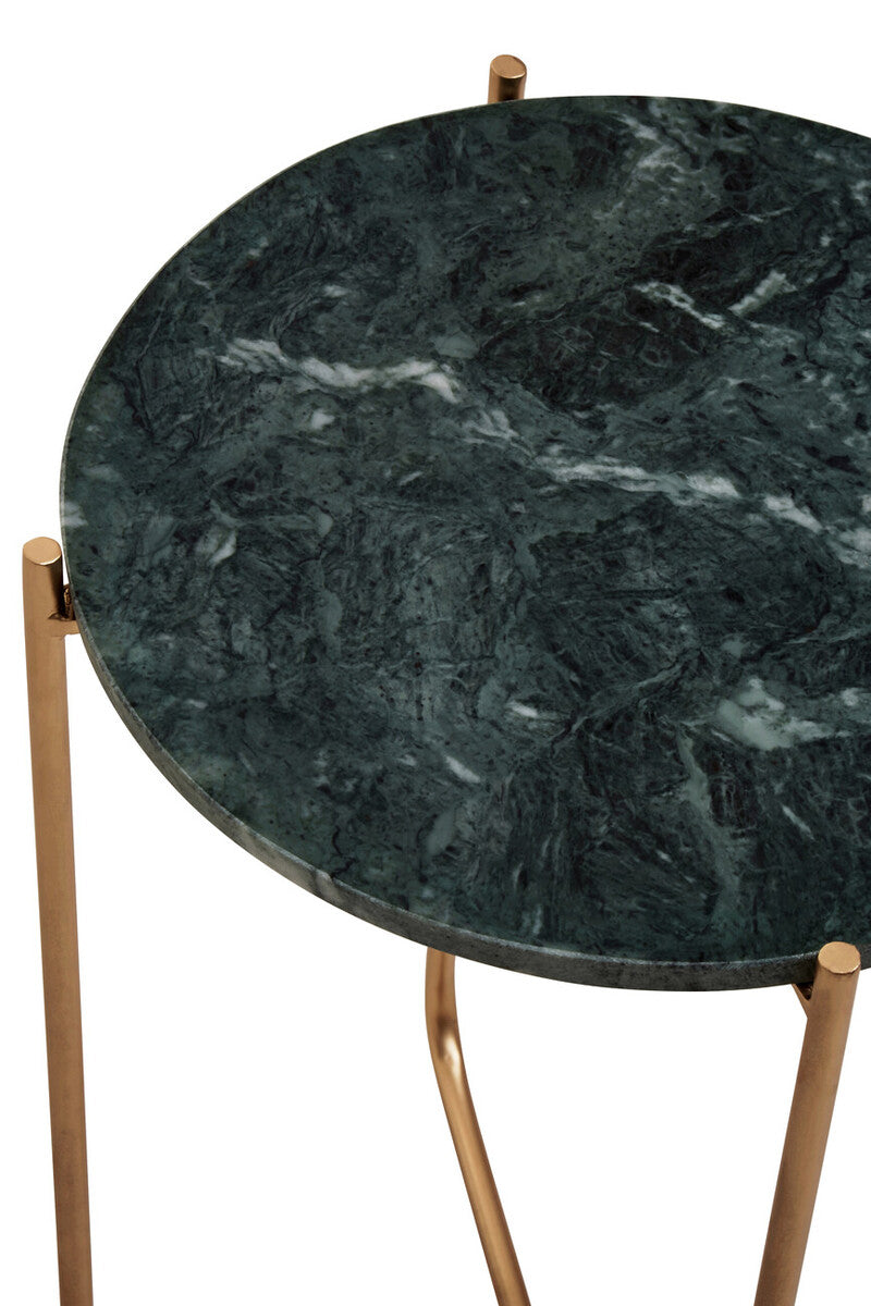 Mandoli Green Marble Side Table