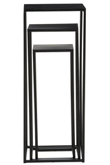 Mandoli Nest Of 3 Black Side Tables