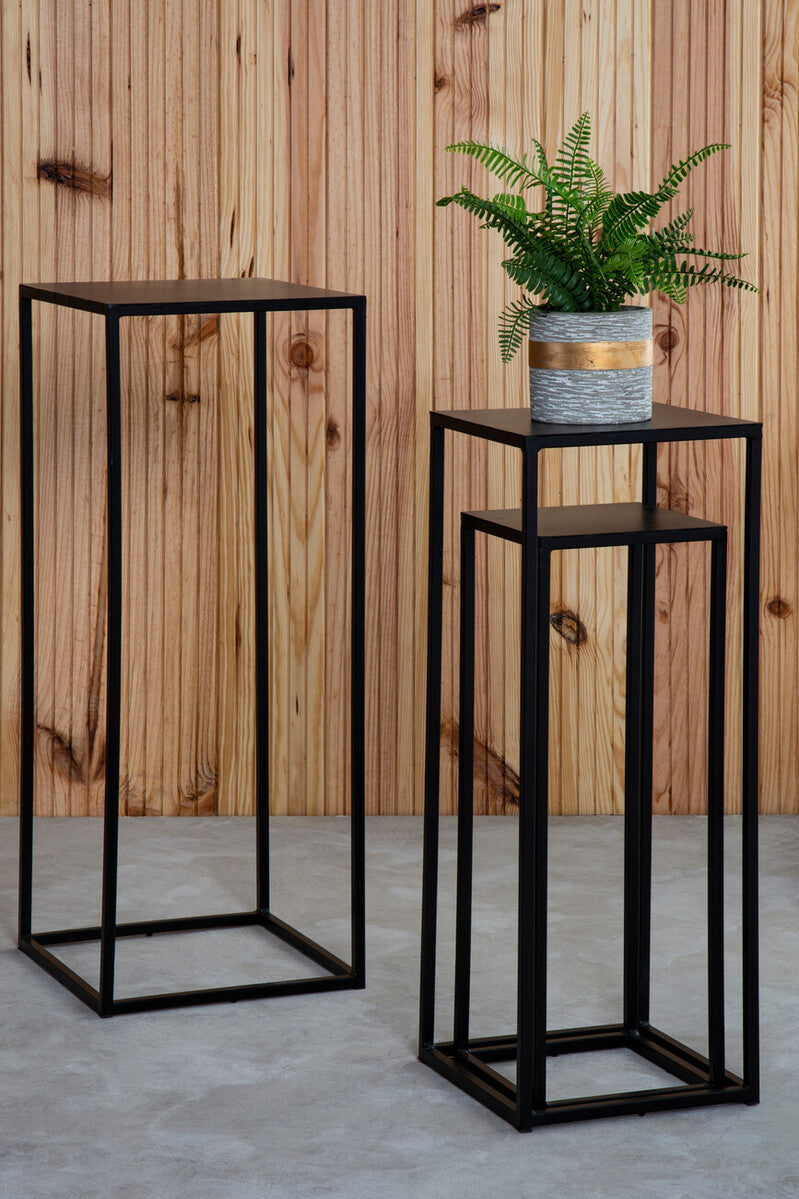 Mandoli Nest Of 3 Black Side Tables