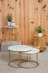 Mandoli Gold Side Table