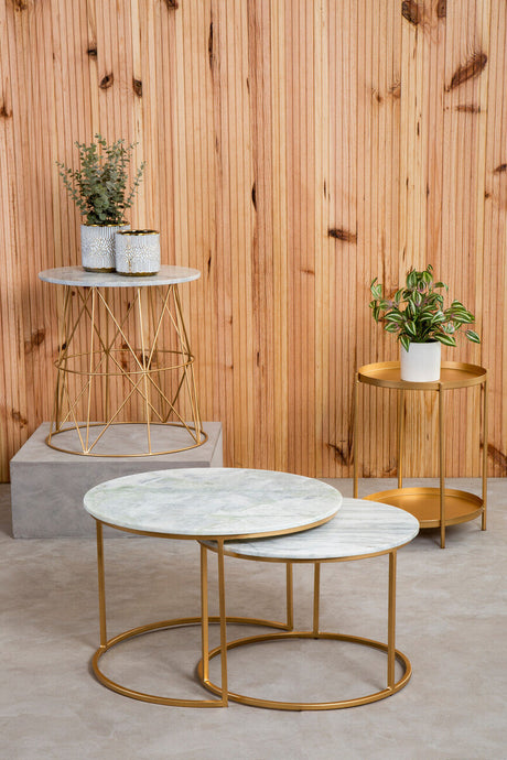 Mandoli Gold Side Table
