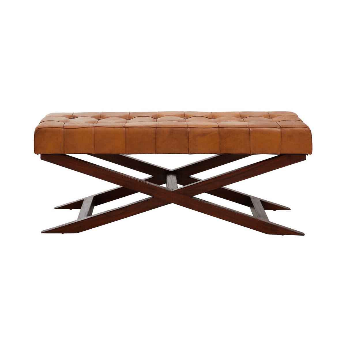 Inca Bench With Cross Base