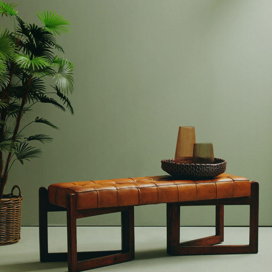 Inca Bench With Wooden Base