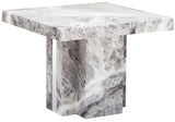 Saronno Grey Marble Side Table