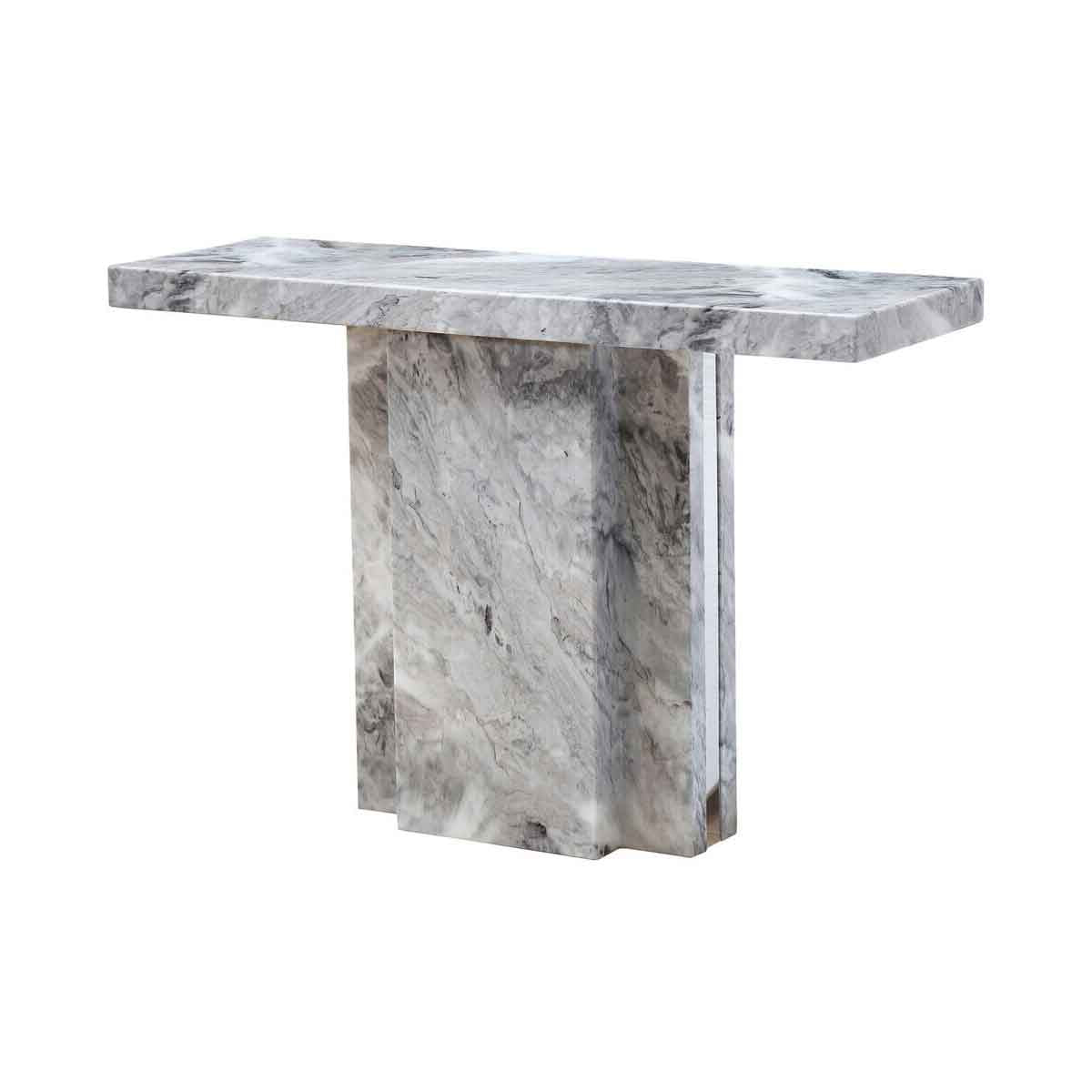Saronno Grey Marble Console Table