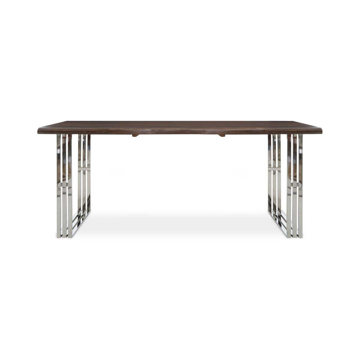 Hampstead Natural And Silver Dining Table