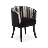 Cefena Black and White Chair