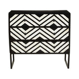Fusion Three Drawer Chest with Bone Inlay