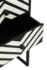 Fusion Three Drawer Chest with Bone Inlay