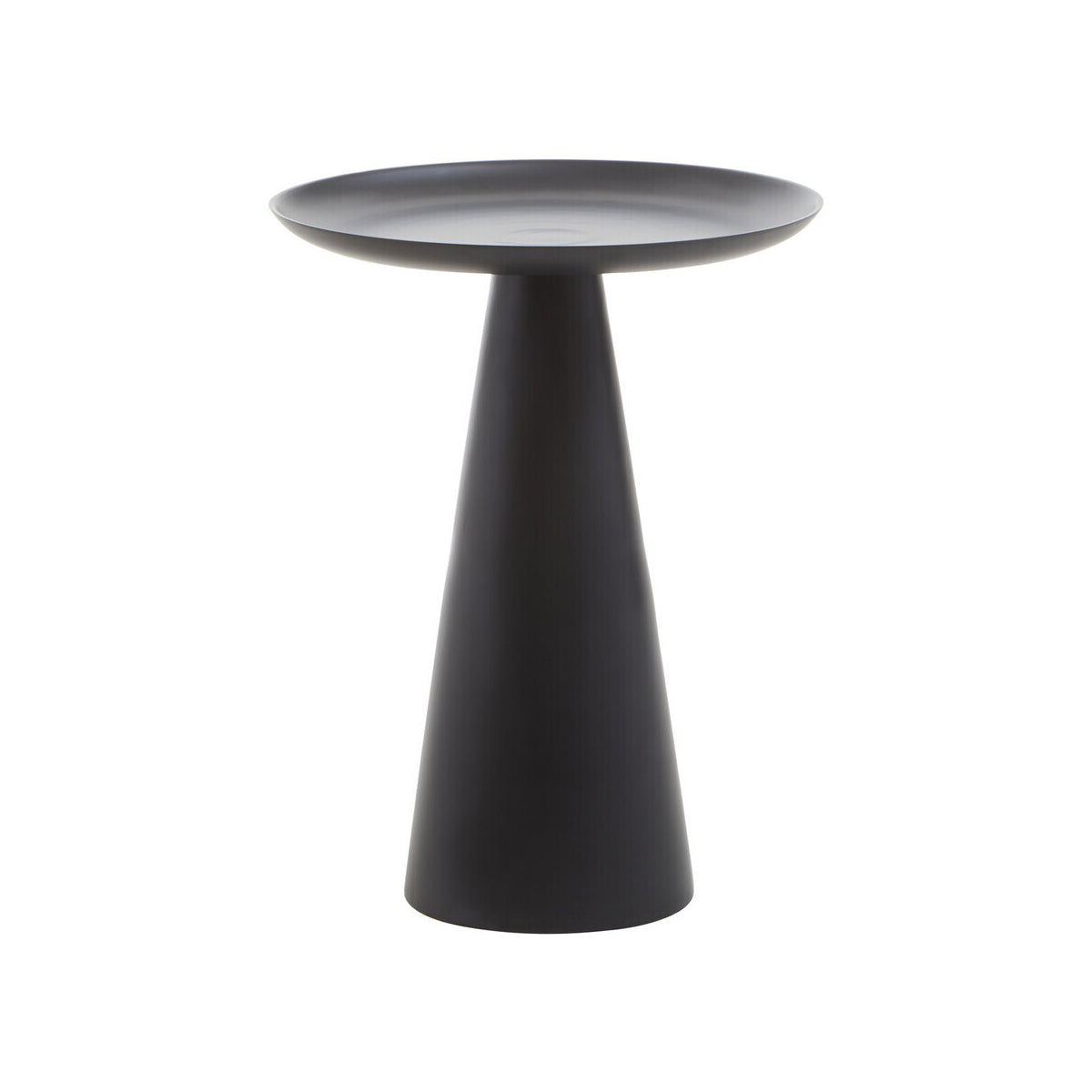 Pali Black Aluminium Round Side Table