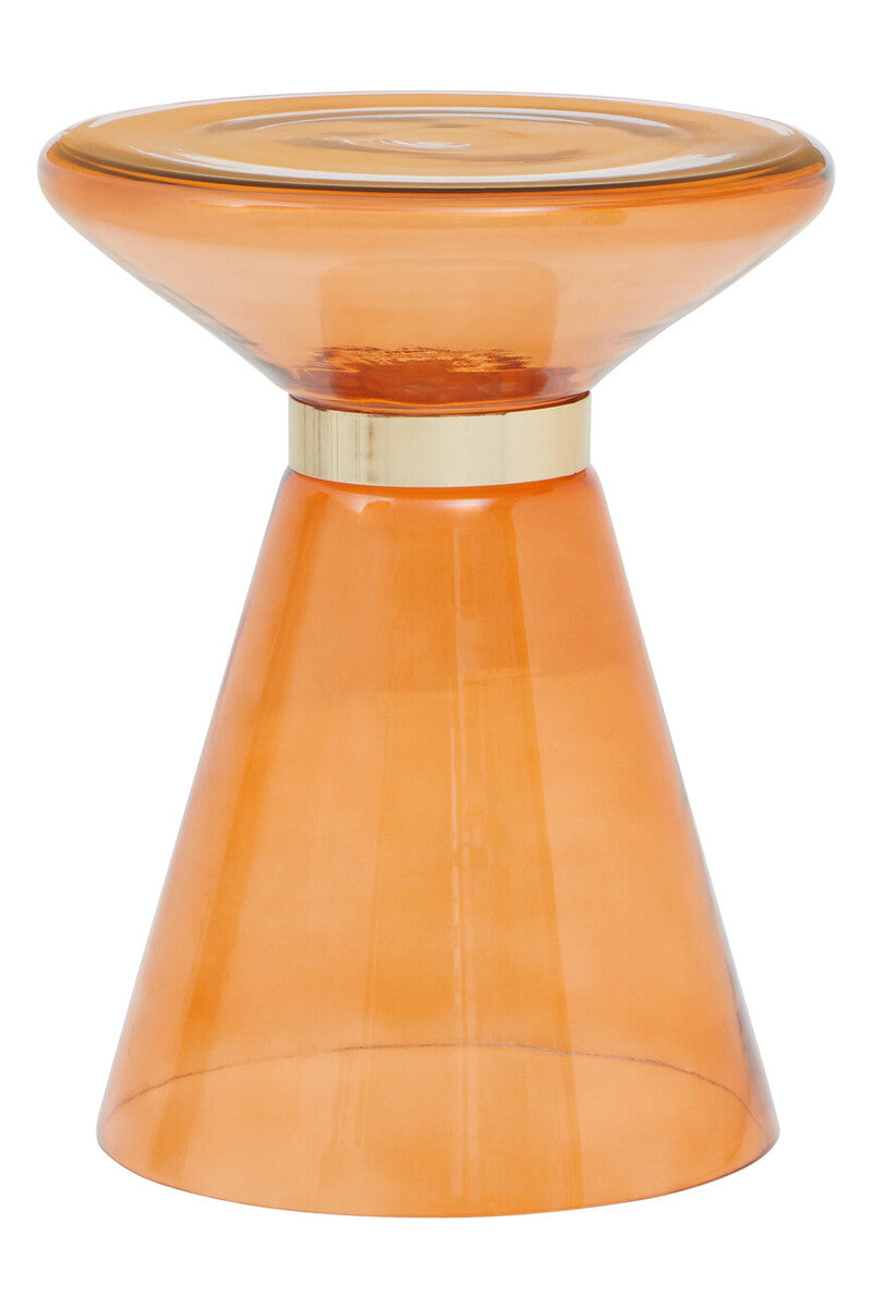 Martini Glass And Gold Side Table