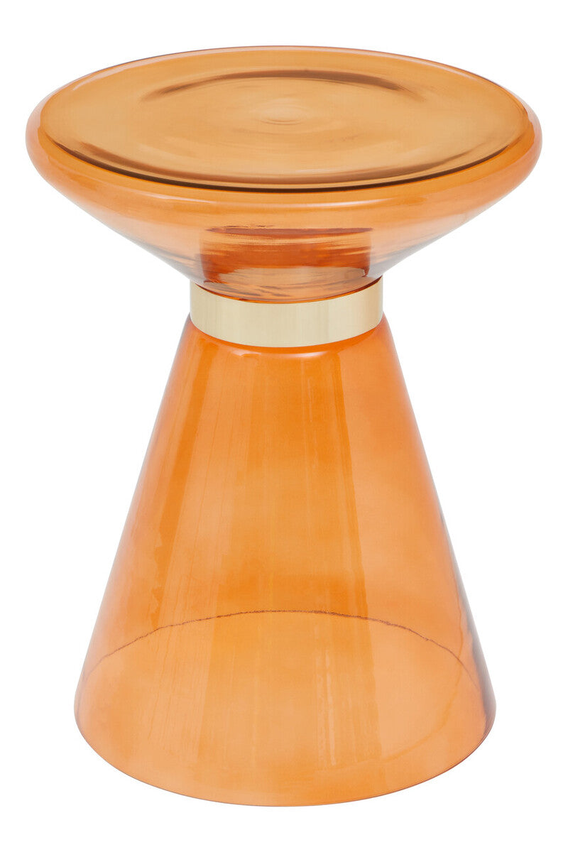 Martini Glass And Gold Side Table