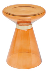 Martini Glass And Gold Side Table