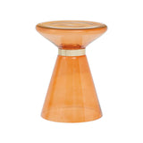 Martini Glass And Gold Side Table