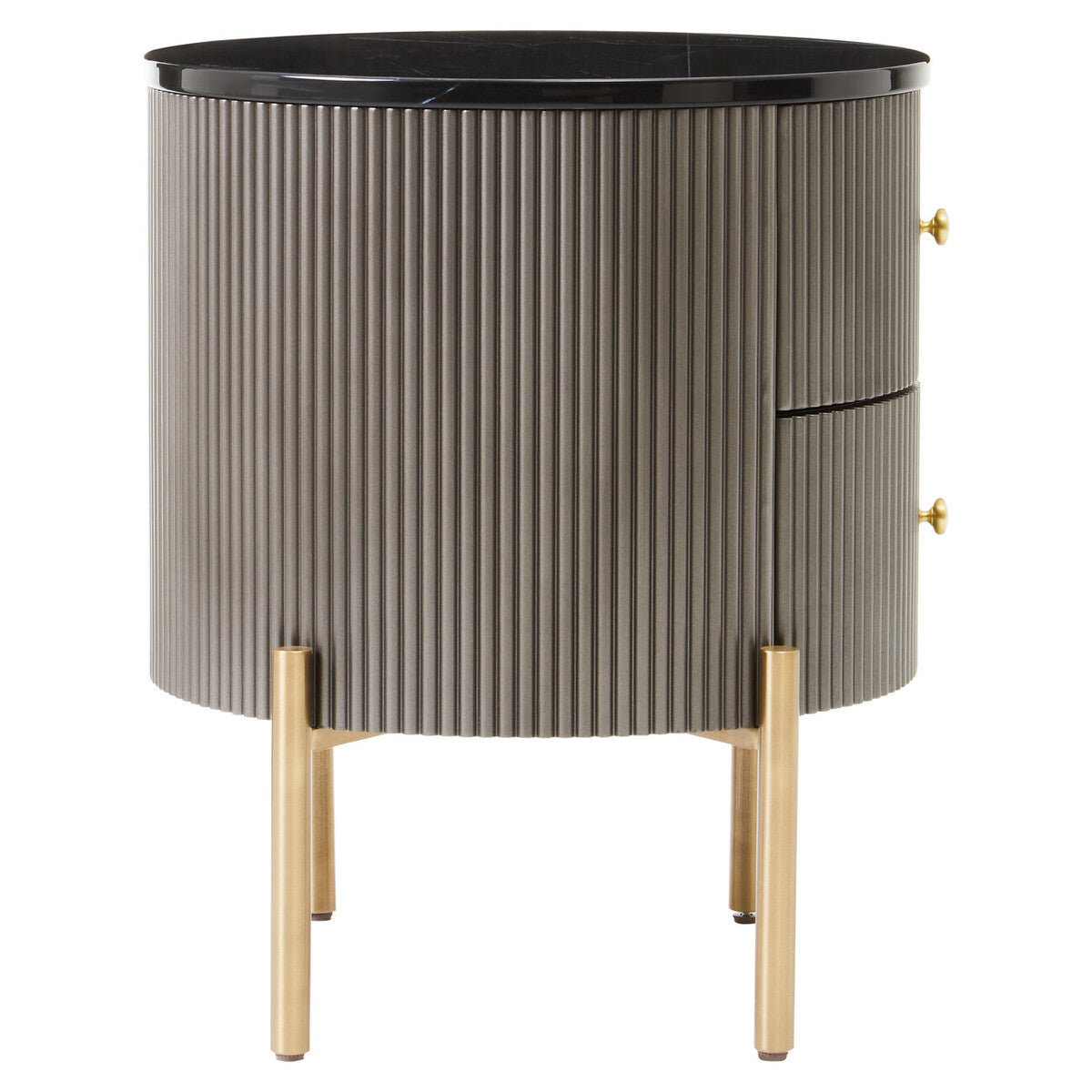 Dervio Two Drawer Marble Top Chest