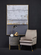 Dervio Two Drawer Marble Top Chest