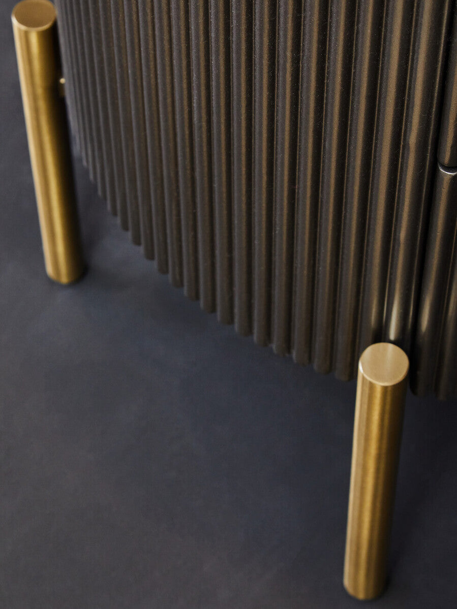 Dervio Two Drawer Marble Top Chest