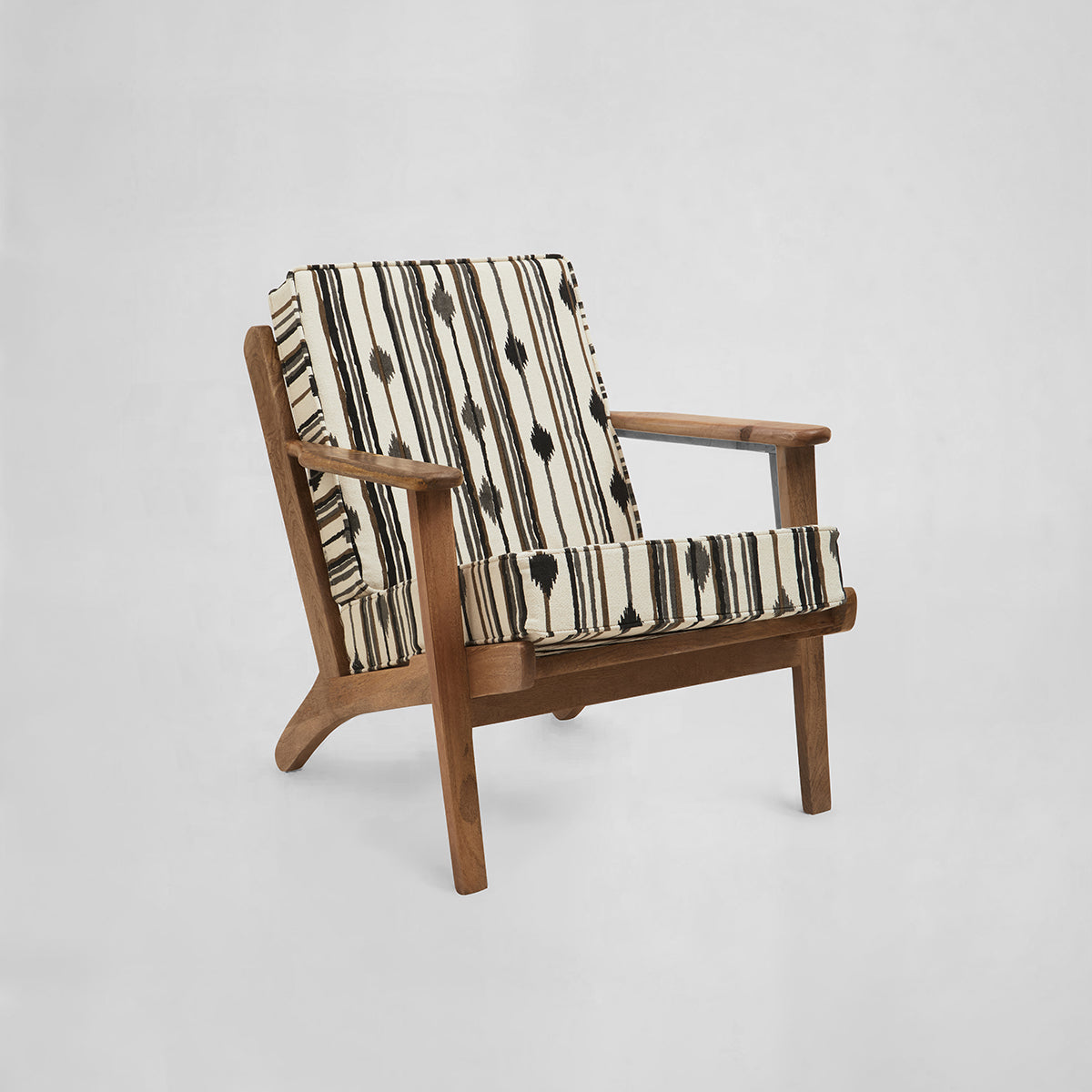 Cefena Armchair With Angular Arms