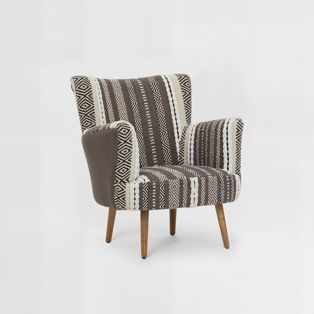 Cefena Grey And White Chair